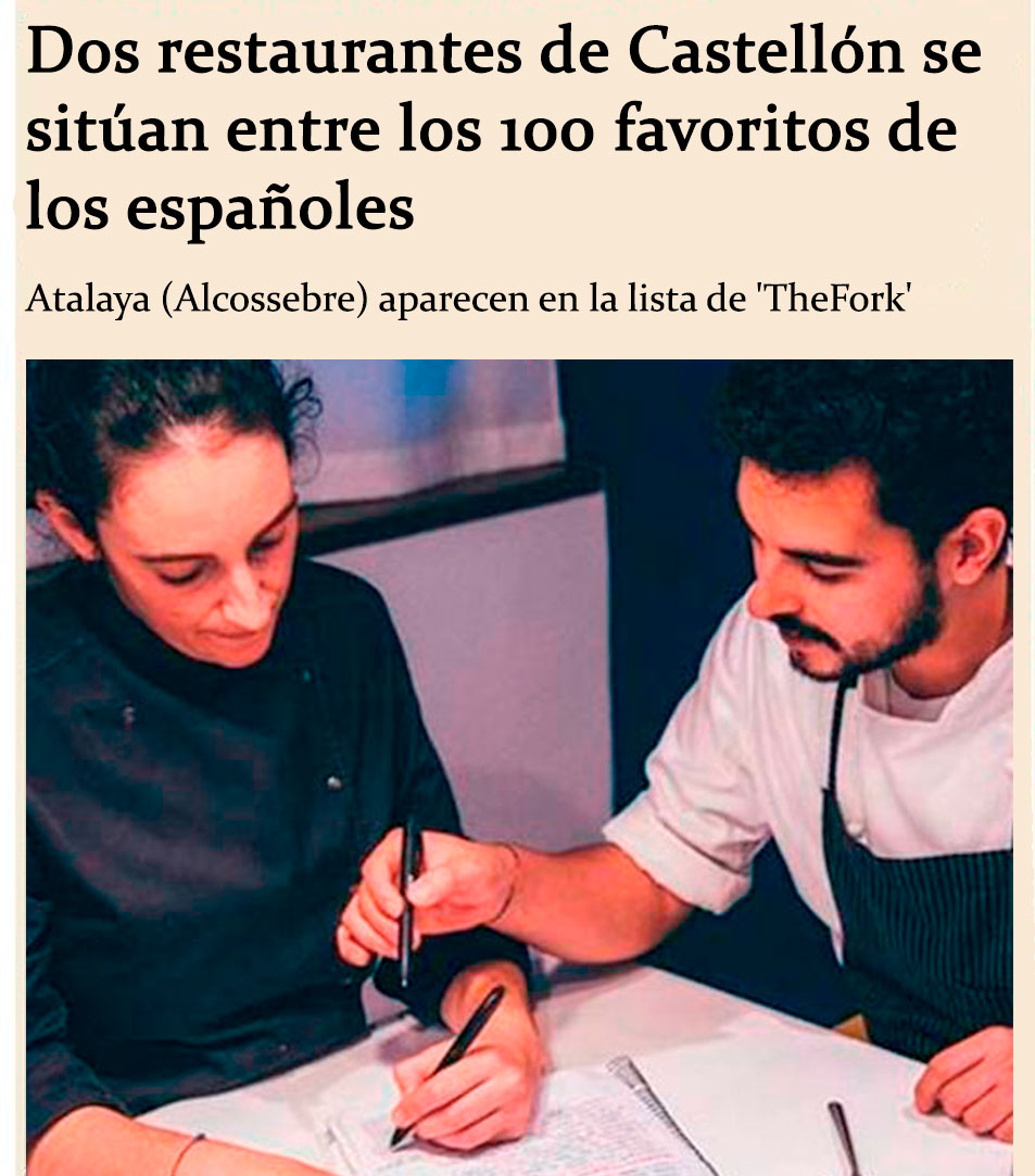 Atalaya está dentro 100 lista